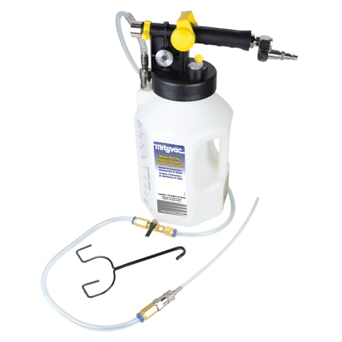 Mityvac MV7105 Fluid Extractor Dispenser for Evacuating, Topping-Off, Refilling Reservoirs or Bleeding Hydraulic Brake/Clutch Systems, 1.2 Gallon, 120 PSI, Compressed Air, Vacuum or Positive Pressure - style: MV7105