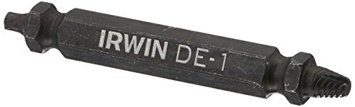 IRWIN 1876221 Impact Performance Series Grip Double-Ended Screw Extractor Insert Bit, De-1 - size: DE-1