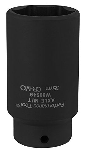 Performance Tool W89318 Axle Nut Socket Set, 9-Piece