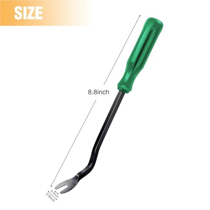 GOOACC Car Panel/Upholstery Remover Ergonomic Stainless Steel Fastener Remover - Easily Removes Plastic Fasteners Reduces Damage to Panels and Loss of Clips Green - color: Green, size: 1Pc Remover