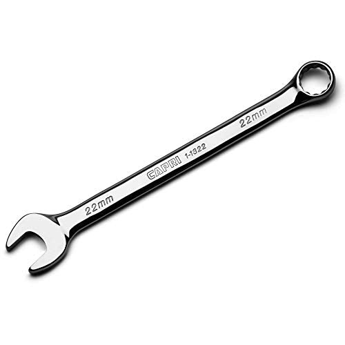 Capri Tools 22 mm Combination Wrench, 12 Point, Metric, Chrome (1-1322) - size: 22 mm