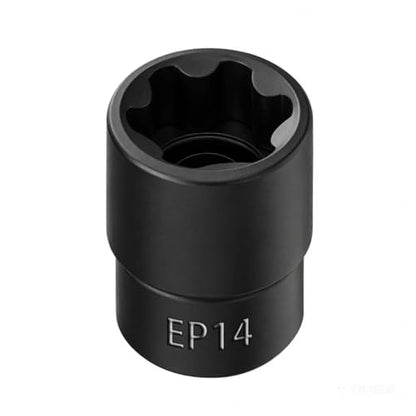 EP Socket EP14, 6 Point 3/8” Dr Female External E-Torx Plus Socket | EP Socket, Female External, E-Torx Plus Socket, External, Cr-V Steel, High Deformation Prevention - size: EP14