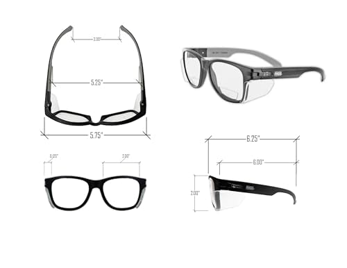 MAGID Gemstone Y50 Performance Anti-Fog Safety Glasses with Side Shields - color: Clear Lens | 2.0 Bifocal, size: 1 Pair
