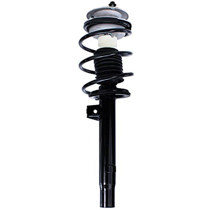 Detroit Axle - Front Struts for BMW 320i 323Ci 323i 325Ci 325i 328Ci 328i 330Ci 330i, 2 Struts w/Coil Spring Assembly Ready Struts Shocks Replacement Suspension [Models without Sport Suspension] - size: 171581_171582/PAIR