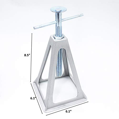 X-Haibei RV Stabilizers Jacks for Trailer Camper 4 Pack Aluminum Stack Jack Stands 6000 Pounds Supports with Cushion Rubbers Adjustable from 11" to 17"