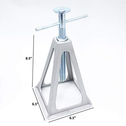 X-Haibei RV Stabilizers Jacks for Trailer Camper 4 Pack Aluminum Stack Jack Stands 6000 Pounds Supports with Cushion Rubbers Adjustable from 11" to 17"