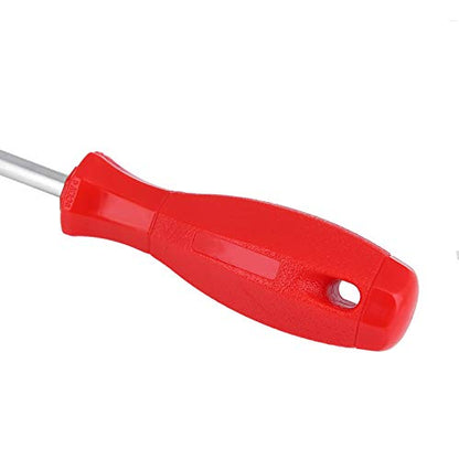 Oumefar 2PCS Hex Nut Driver, Hollow Shaft Lengthened Sleeve Screwdriver Red Plastic Handle Bit Holding Screwdriver 5.5mm(2PCS)