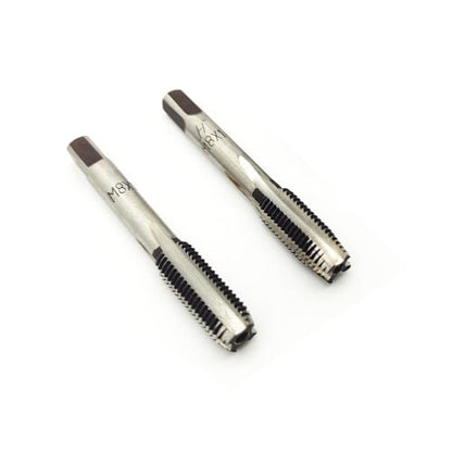 AtticZone M8 x 1.0 Metric Hand Thread Tap, Right Hand, Alloy Tool Steel, 1 Taper Tap, 1 Plug Tap for Metal Working DIY Industrial - size: M8x1.0