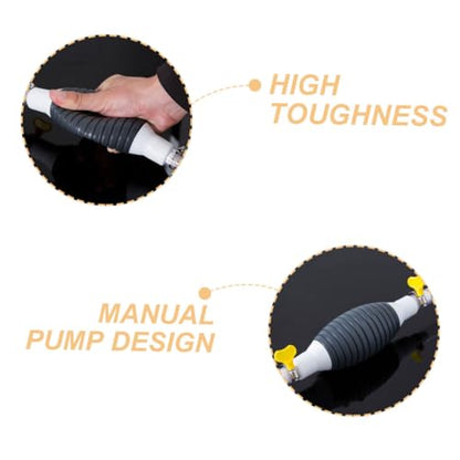 Amosfun Manual Oil Pump Hose Kit for Vehicles Efficient Fuel Transfer Pump Siphon Hose for Truck and Car Maintenance