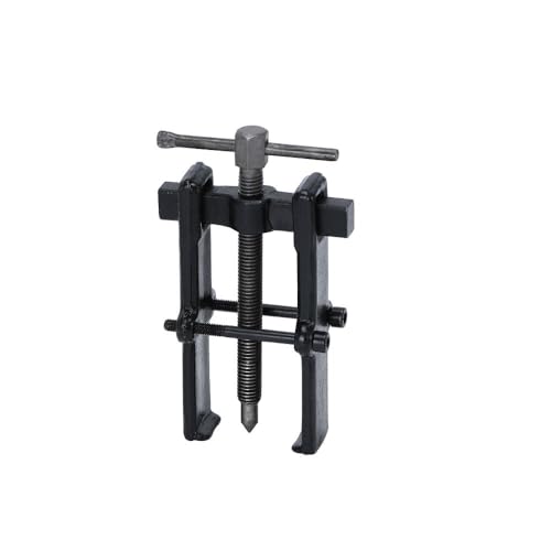Hypertune Universal 4inch Two Jaw Pilot Bearing Gear Puller Bearing Gear Remover Tool Carbon Steel Adjustable Pump Pulley Remover Hand Tool Removal Kit Straight Type - size: 4inch(40*80mm)