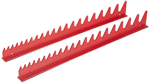 Ernst Manufacturing Wrench Rail Set with Magnetic Backing, 20 Tool, Red -6012M - size: 20 Tool - Red, style: Magnetic Backing