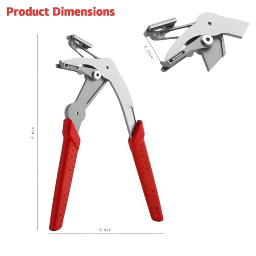 Car Clip Pliers,2026 Upgraded Trim & Door Panel Removal Tool,Damage-Free Fastener Remover for Auto Bumpers,Fender,Trim,Door Panels,Dashboard and Rivets Universal for All Vehicles (Red)