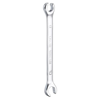 HARFINGTON Flare Nut Metric Wrench 8mm x 10mm CR-V Mirror Polished Chrome Plating Metric Wrench for DIY Hand-making Automotive Repairs and Household Maintenance - size: 8mm x 10mm