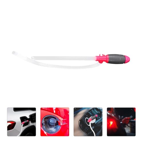 Healeved Manual Car Transfer Pump Siphon Kit 2pcs, Large Neutral Hose for Gasoline and Water, Handheld Fluid Transfer Pump for Automotive and Aquarium Use
