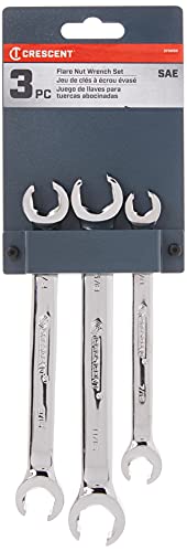Crescent 3 Pc. Flare Nut SAE Wrench Set - CFNWS0, Grey