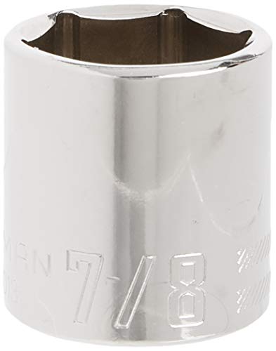 CRAFTSMAN Shallow Socket, SAE, 3/8-Inch Drive, 7/8-Inch, 6-Point (CMMT43013) - size: 7/8"