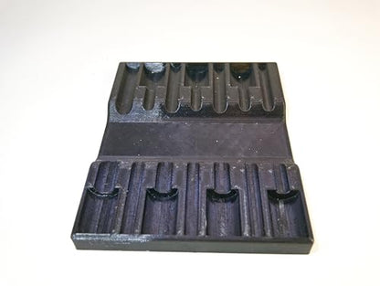 Magnetic Long Hex Socket Organizer – Fits Most Metric Long Hex Socket Sets – Durable PETG Construction – Compatible with Harbor Freight and Matco Tools Sets