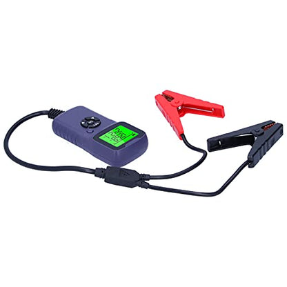 Generic Digital Car Battery Tester Automotive Analyzer for 12V Battery Diagnostic Tool ABS (Purple) - color: Purple