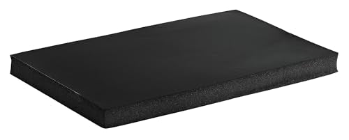Value Series 1.5" Thick Foam Kneeling Pad for Gardening, Soft Black Foam Knee Cushion for Landscapers, Baby Bathing, Outdoor Work and More - 20.75" W x 13.5" L
