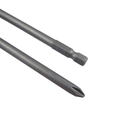 Wolfride 10pcs PH2 Long Magnetic Phillips Driver Bits 1/4 Inch Hex Shank Phillips Head Drill Bit Set Cross head screwdriver bits |5.9 Inch Length - style: PH2 Head