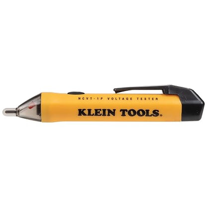 Klein Tools NCVT1P Voltage Tester, Non-Contact Low Voltage Tester Pen, 50V to 1000V AC, Audible and Flashing LED Alarms, Pocket Clip - style: NCVT