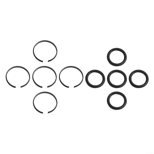 5 Sets Pneumatic Wrench Socket Retainer Rings with O-Rings for 3/8" 1/2" 3/4" 1" Air for Impact Wrenches, Metal Replacement Parts(1 inch) - color: 1 inch