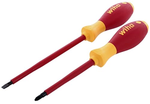 Wiha 33532 2 Piece Insulated Slotted and Phillips Screwdriver Set