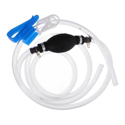 Alipis 1set Hand Gas Pump Siphon Hose Manual Transfer Pump Kit for Oil and Fluid Siphon Hose Integrated Valve for Automotive Motorcycle Use