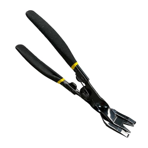 Automotive Panel Clip Removal Tool, Car Upholstery Trim Removal Pliers, Car Dashboard Fastener Push Pin Plier, Vehicle Interior Repair Tool for Most Vehicles (Yellow) - color: Yellow