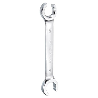 HARFINGTON Flare Nut Metric Wrench 24mm x 27mm CR-V Mirror Polished Chrome Plating Metric Wrench for DIY Hand-making Automotive Repairs and Household Maintenance - size: 24mm x 27mm