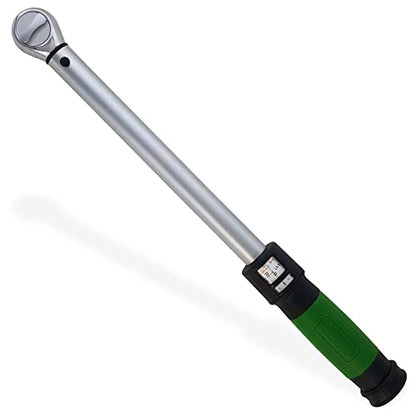 Click-Style Torque Wrench - ⅜” Drive 20-100 ft.-lb. (25-135 n.m.) 45 Tooth Ratchet Socket Wrench for Mechanic Tool Set, Easy Read Scale & Ergonomic Grip Precision, Professional Hand Tool for Repairs - size: 3/8-Inch, style: 20-100 ft.-lb