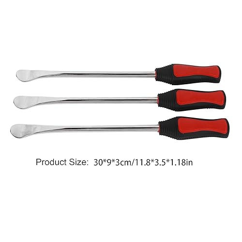 Keenso Tire Spoon Lever Tool Kit, Steel Tire Spoons Tool Set, Easy Changing Tools for Motorcycles and, Durable and Effective