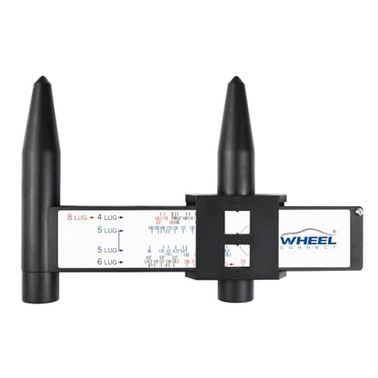 WHEEL CONNECT PCD Gauge，Wheel/Rim Bolt Pattern Measuring Tool, PCD Ruler, Sliding Caliper for 4 5 6 8 Holes, Style-B - color: Style-B