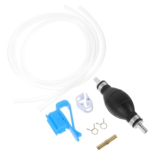 Gasoline Siphon Kit Manual Hand Pump Fuel Transfer Hose for Cars Motorcycles Boats Lightweight PVC Plastic Oil Extraction