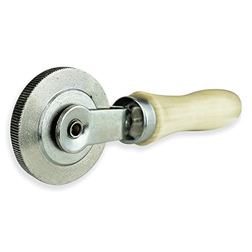Rema Tip Top Auto Tire and Tube Patch Repair Stitcher Tool, Pushes Air Bubbles from Tire Patches During Flat Tire Repairs with 2 inch Corrugated Teeth Ball Bearing Wheel