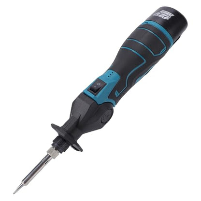 Cordless Soldering Iron Kit, 12V Portable Rechargeable Soldering Tool with 2 Batteries, for Electronics Repair Automotive Wiring Jewelry Making
