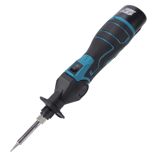 Hilitand Cordless Soldering Iron, 30W 400C Adjustable Temperature with 1200mAh Rechargeable Battery, for Electronic Circuit Board Repair, Mobile Devices, Automotive Wiring, Jewelry (2 Battery US