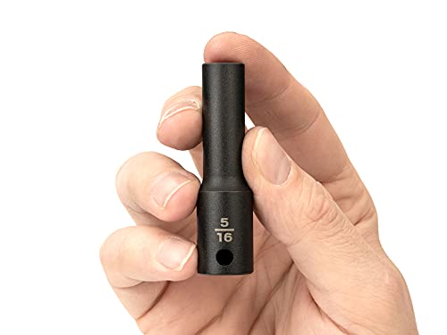TEKTON 3/8 Inch Drive x 5/16 Inch Deep 6-Point Impact Socket | SID13008 - size: 5/16 in., style: Deep