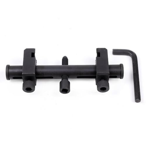 Ribbed Drive Pulley Puller Universal Carbon Steel Crankshaft | Remover Tool with Hex Allen Key Adjustable Auto Repair Tool for Air Conditioning Units Water Pumps