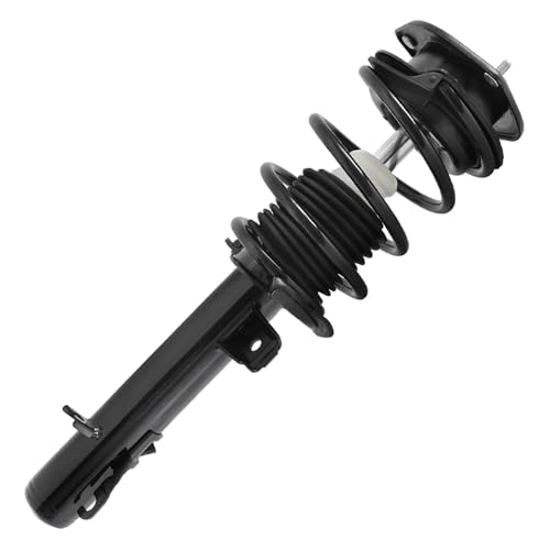 Detroit Axle - Front and Rear Struts Kit for 2007-2015 Mini Cooper | Struts with Coil Spring Assembly 2008 2009 2010 2011 2012 2013 2014 Replacement Suspension - size: 4Q471339/ 4 Struts