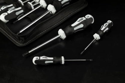 Blackout XP 12-Piece Torx Screwdriver Set Plus Zippered Carrying Bag | Precision Magnetic Screwdriver Tool Set, Black (12 Piece)