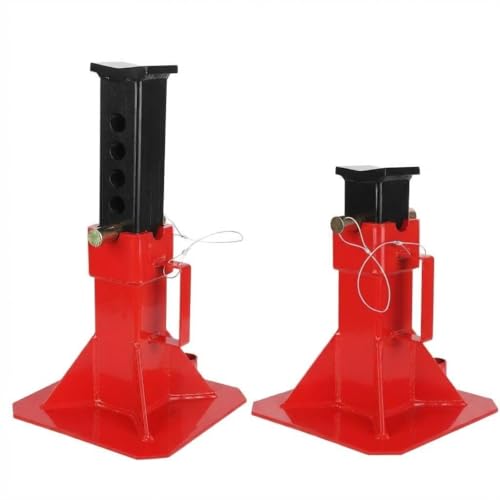 2 Pack 22-Ton Pin Lock Jack Stands, Quick Adjustable Height 13-19 Inch Steel Jack Stands, Carbon Steel Construction for Supporting Trucks, RVs, Trailers & Automotive Vehicles. - size: 22T