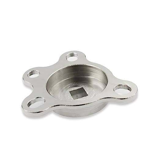 Silver Crankshaft Turning Tool Engine Rotation Adapter Tool | Compatible with Chevy Ford - color: Silver