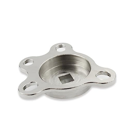 Silver Crankshaft Turning Tool Engine Rotation Adapter Tool | Compatible with Chevy Ford - color: Silver