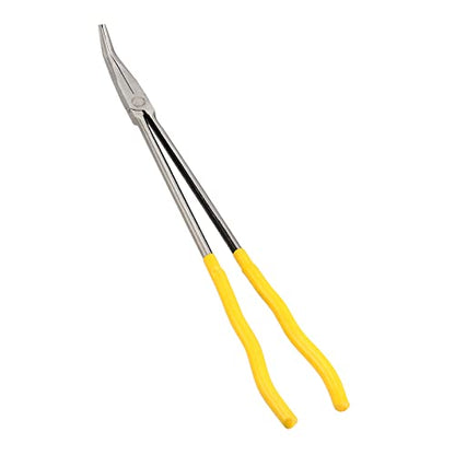 3 Pieces 16 Inch Long Needle Nose Pliers Set, Straight, 45, 90 Degree Long Reach Pliers Set with Comfortable Handle for Tight Space