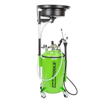 OEMTOOLS 21 Gallon Oil Drain Vacuum and Extractor, Automotive Oil Container - style: 21 Gallon Oil Drain W/ Vacuum and Extractor