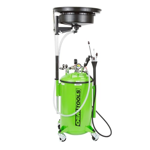 OEMTOOLS 21 Gallon Oil Drain Vacuum and Extractor, Automotive Oil Container - style: 21 Gallon Oil Drain W/ Vacuum and Extractor