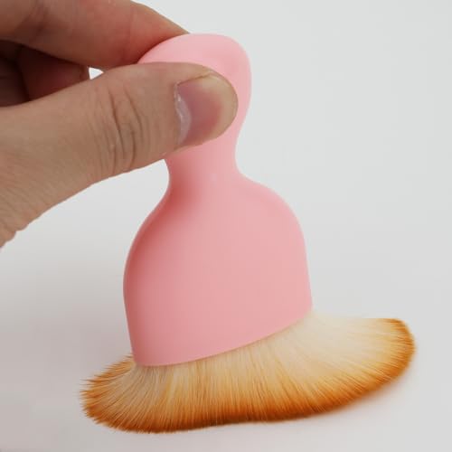 Car Detailing Brush, Soft Bristle Cleaning Brush, Scratch-Free Auto Duster Tool for Dashboard, Air Vents, Leather & Interior Cleaning (Pink&Brown with Cap) - color: Pink&Brown with Cap