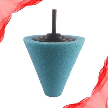 STOBAZA Car Burnishing Pad Set Cone Shaped 3-Piece Sponge Polishing Wheel for Automotive Wheel Hub Cleaning for Car Detailing and Buffing