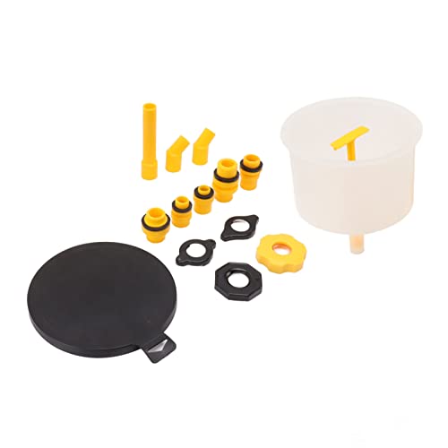 15Pcs Radiator Coolant Filling Funnel Kit, Spill Proof Coolant Fill Kit, Universal Cooling System Fill Kit with Rotary Switch and Extension Rod, Reinforced Design for Hard to Reach